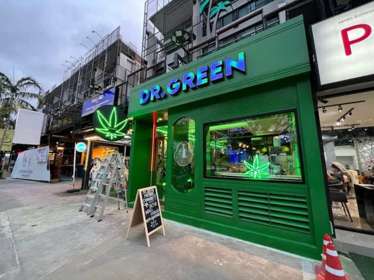 Dr Green Premium Cannabis Cafe Phuket outside 1 768x576