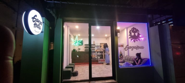 Ganja House Cannabis Dispensary Phuket entrance 1 768x346