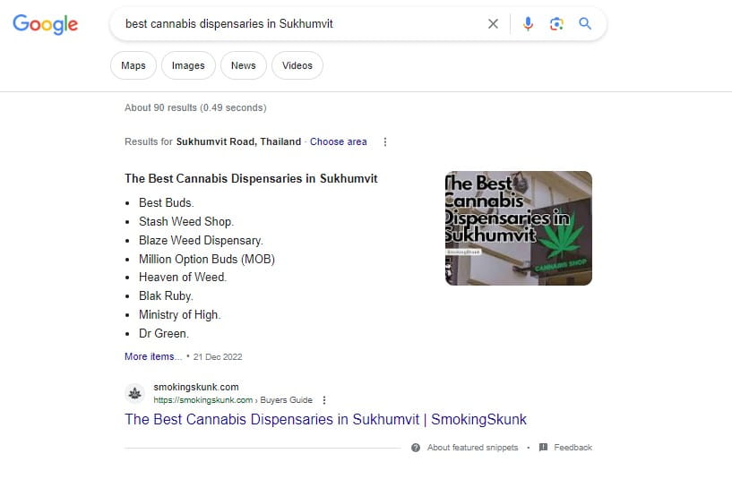 rankings - best cannabis dispensaries in Sukhumvit (1)