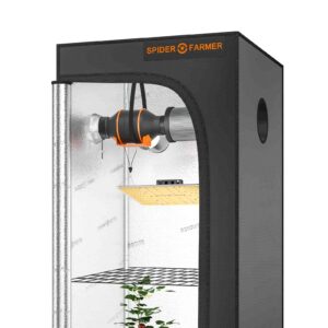 Complete Grow Tent Kit 70x70x160cm 丨SF1000 Full Spectrum LED Grow Light丨4” Ventilation System with Speed Controller | SF1000 Full Spectrum LED Grow Light丨4” Ventilation System with Speed Controller