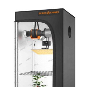 Complete Grow Tent Kit 70x70x160cm 丨SF1000 Full Spectrum LED Grow Light丨4” Ventilation System with Speed Controller SF1000 Full Spectrum LED Grow Light丨4” Ventilation System with Speed Controller